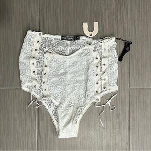 NWT For Love & Lemons High Waisted Lace Panties S